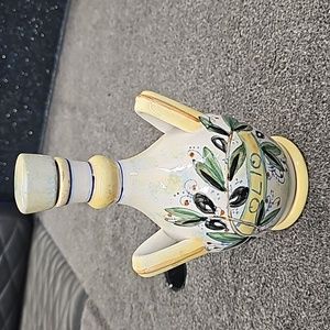 Italian Hand Painted Olio Oil Cruet